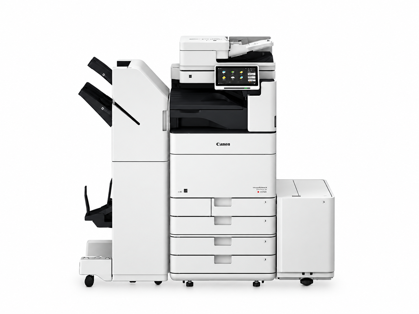 Canon imageRUNNER ADVANCE DX 5760i FL copier with four paper trays and finisher